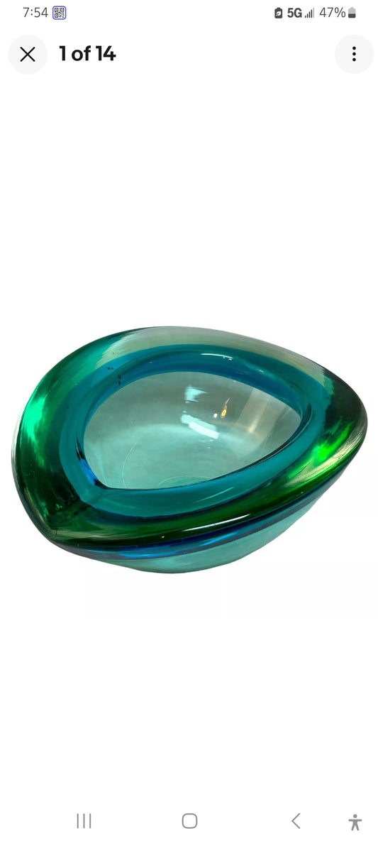 1950s Murano Archimede Seguso Geode Ash Tray