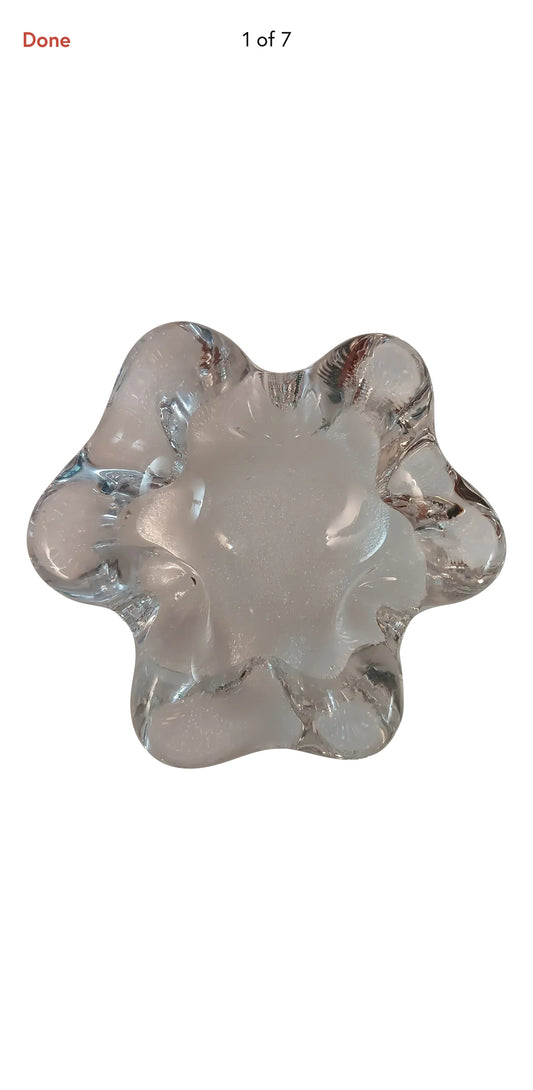 Sevres Crystal Free Form Catch All Dish