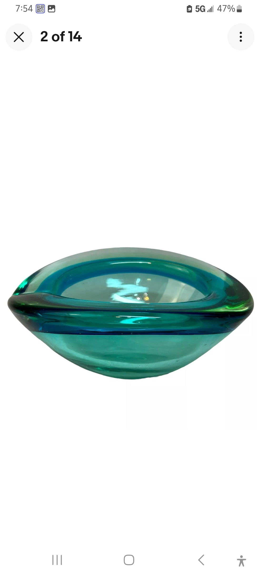 1950s Murano Archimede Seguso Geode Ash Tray