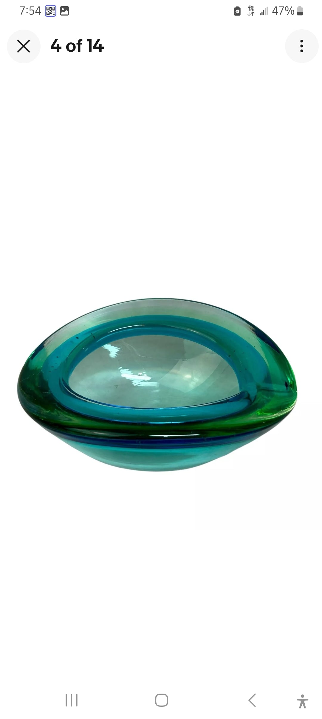 1950s Murano Archimede Seguso Geode Ash Tray