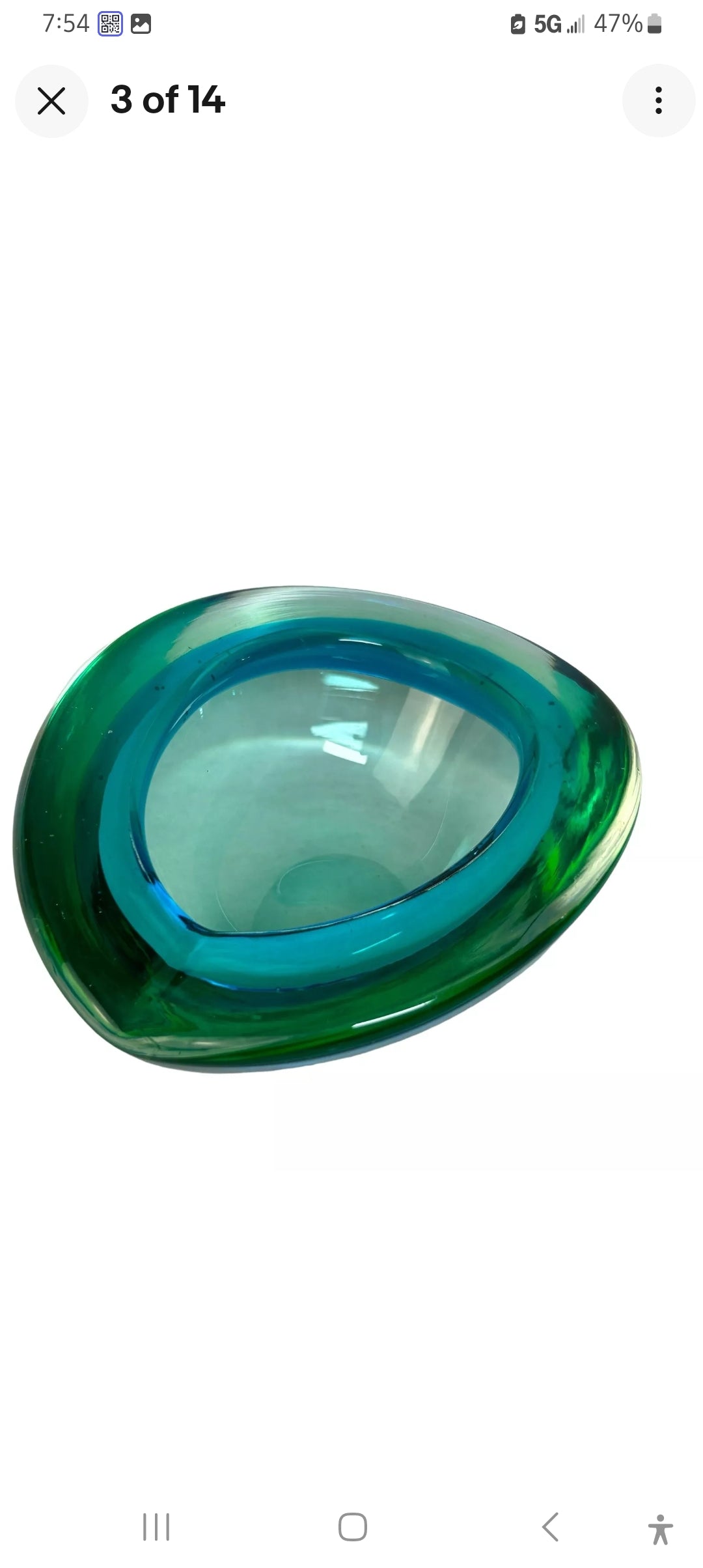 1950s Murano Archimede Seguso Geode Ash Tray